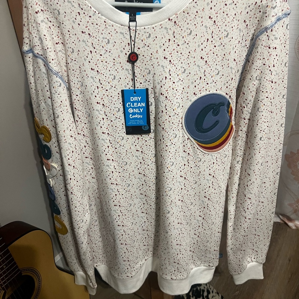 Colorful Speckled Crew Neck Sweater